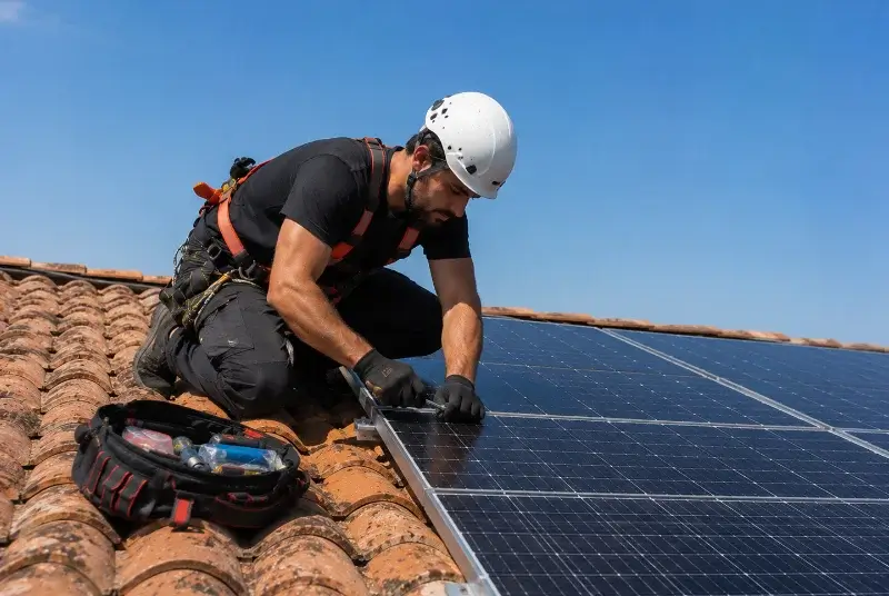 Maintenance et monitoring de panneaux solaires à Lasfaillades